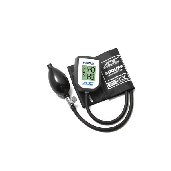 Sphygmomanometer Aneroid E-Sphyg 19-27cm 10 Sm Adlt Arm Dgtl LCD Dspl Black Ea